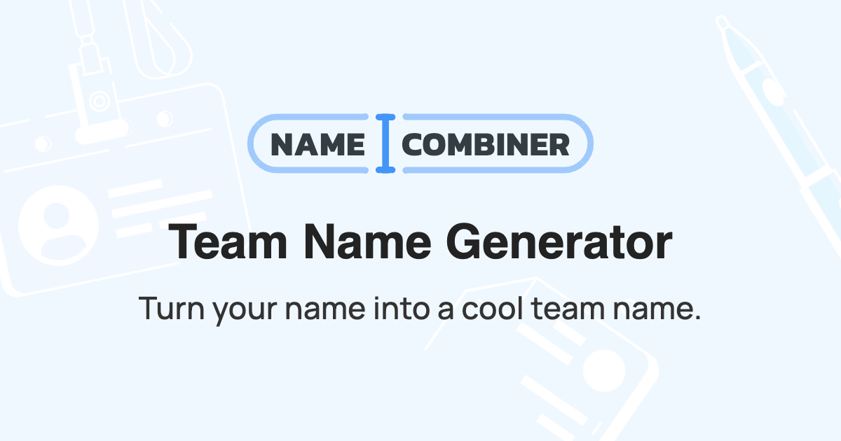 team-name-generator